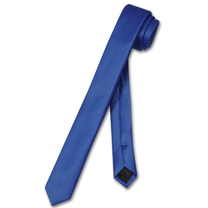 Gravata Lisa Slim Azul Royal